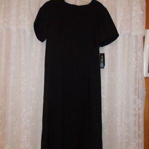 NWT AGB black dress, short sleeve, size 10 regular